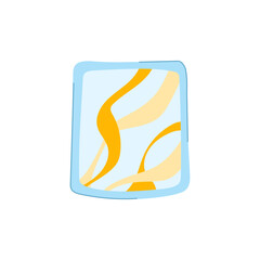 mockup mouse pad cartoon. computer blank, view mat, table desk mockup mouse pad sign. isolated symbol vector illustration