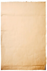 An old empty distressed paper canvas. Vintage antique parchment texture background with copy space for text.