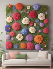 flowers wall art
