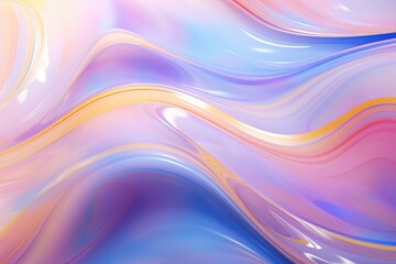 Fototapeta premium Abstract bright colorful swirl wave background. Modern psychedelic fluid gradient texture. Retro design template for poster, banner, brochure, flyer, cover