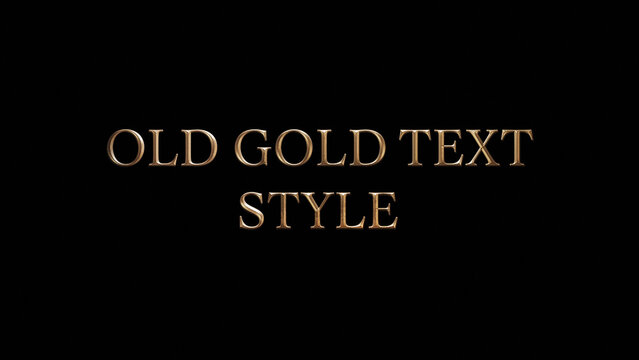 Cinematic Movie Titles Old Gold Text Style
