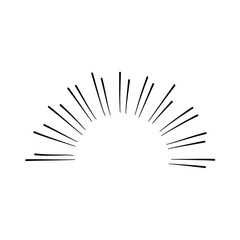 Obraz premium Hand Drawn Retro Rays Design