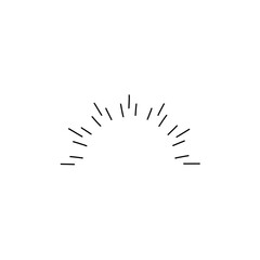 Hand Drawn Retro Rays Design