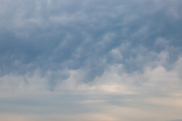 Textured clouds in the sky