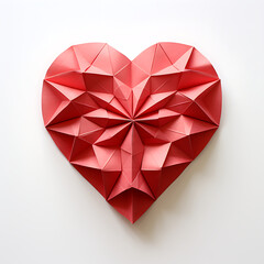 Naklejka na ściany i meble origami love heart