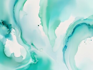 Fototapeta premium fondo abstracto azul claro y verde menta, con una variedad de tipos de renderizado