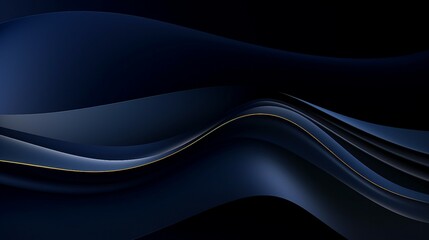 Fototapeta premium Elegant Navy Blue and Gold Abstract Wave Line Arts Background: Modern Luxury Design with Shiny Metallic Texture for Creative Decoration and Artistic Illustration.