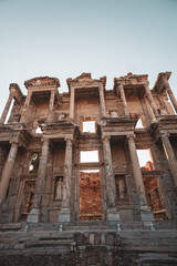 Fototapeta premium Effesus, Turkey. An ancient city, ruins of an old Celsus library