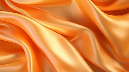 Luxurious Orange Cloth Background with Elegant Gold Texture - Modern Interior Decor for Stylish Living Spaces, Close-up Macro Detail for Fashion and Art