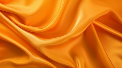 Fototapeta premium Luxurious Orange Cloth Background with Elegant Gold Texture - Modern Interior Decor for Stylish Living Spaces, Close-up Macro Detail for Fashion and Art
