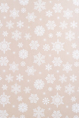 decorative holiday scrapbooking sheet background featuring snowflakes