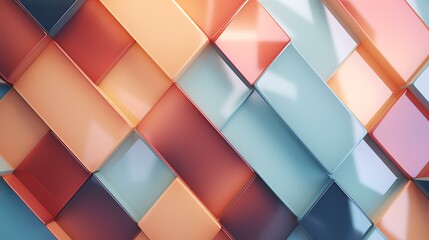 Abstract Background of Geometric Shapes - AI Generated

