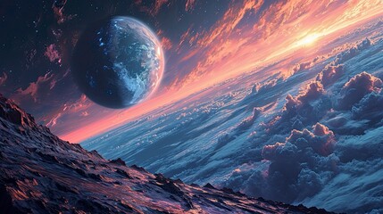 Planet Earth Space Night Some Elements, Background Banner HD