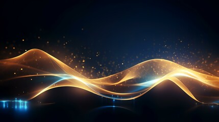 Abstract Gold Background with Soft Blur Bokeh

