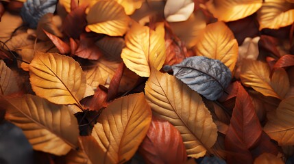 Autumn Leaves Background - Created with Genera

