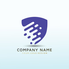 IT Network Security vector logo design