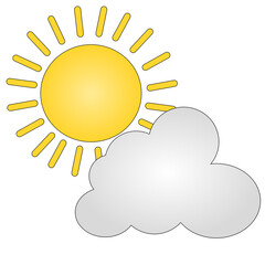 sun and cloud