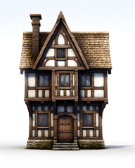 Detailed model of a Tudor Era House Building from England
