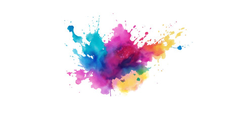 Fototapeta premium Abstract link watercolor on white background. Isolated on white background.