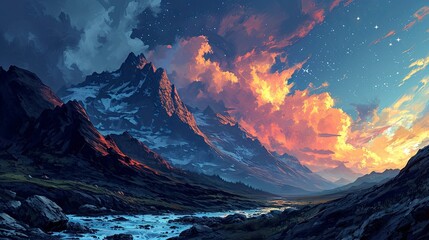 Starry Sky Elements This Image Furnished, Background Banner HD