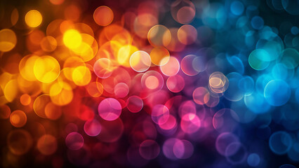 abstract background of colorful lights bokeh