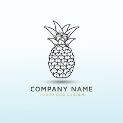 Design an elegant logo for a pineapple candle company