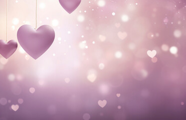 Dreamy Purple Heart Bokeh


