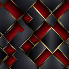 Luxurious Red and Black Leather Texture
