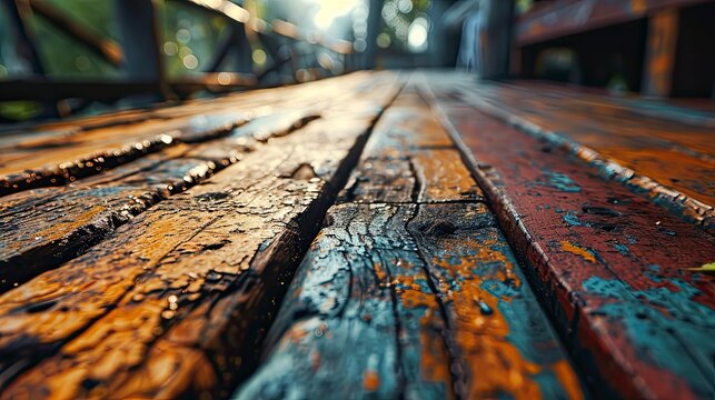 Vintage Tone Image Wood Table Perspective, Background Banner HD