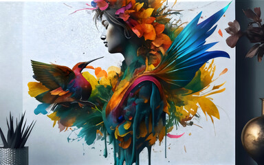 Colorful Abstract Expression of Artistic Creativity