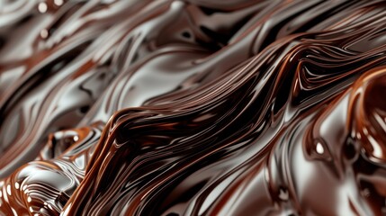 Velvet Symphony, Exquisite Artistry Unraveled in a Captivating Close-Up of a Mesmerizing Chocolate Swirl