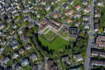 Wesemlinquartier, Luzern, Schweiz (Luftaufnahme)