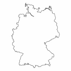 Germany map outline