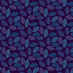 Naklejka premium Forest Florals: Nature-Inspired Patterns for a Timeless Look Leaf Pattern