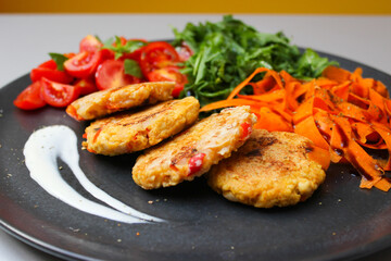 Nutritious Chickpea and Veggie burger