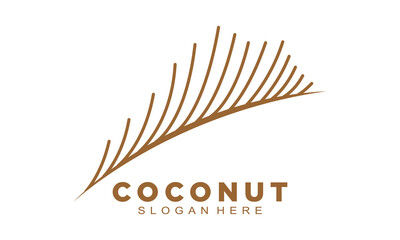Coconut leaves symbol design vector