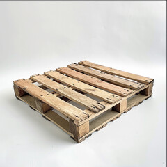 Wooden Pallets on White Background