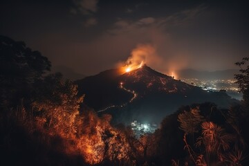 fire in the mountains