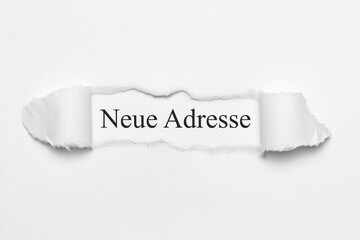 Fototapeta premium Neue Adresse 