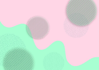 Abstract technology wave design, circle, dots overlay. template for design. Vector