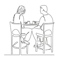 man and woman drinking coffee