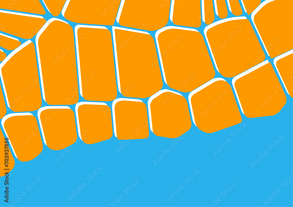 Aufkleber modern abstract background with rounded isolated geometric shapes. vector