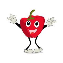Apple Cartoon character Illustration of a Happy Apple Character. Red, yellow, green apple funny character, concept of health care for kids
