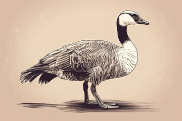 goose on the beach