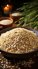 Oatmeal seeds for healthy breakfast
