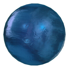 3Dの球　青色 - obrazy, fototapety, plakaty