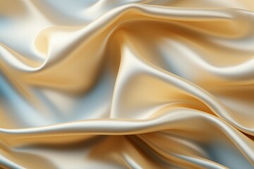 Flowing wave cloth background depicted through striking 3D rendering.