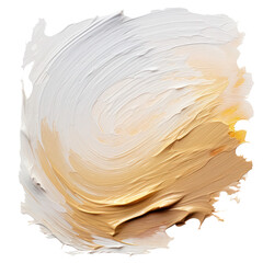beige color brush stroke isolated