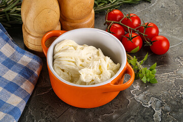 Italian delicous stracciatella cheese