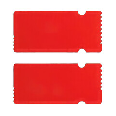 red card with ribbon